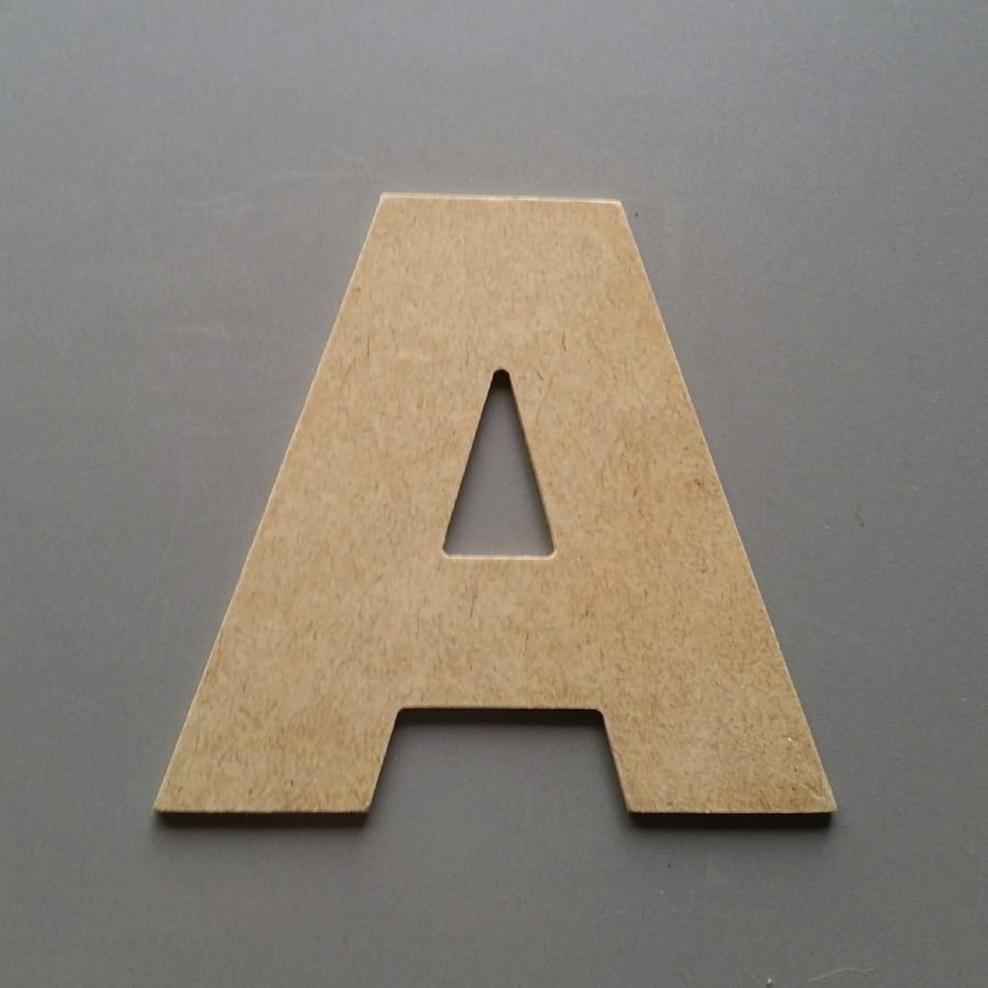 Bokstav MDF rå til maling modell ARIAL BLACK