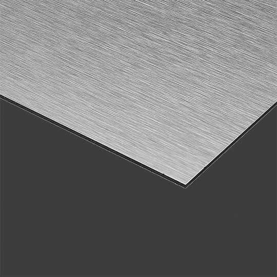 Børstet metallbokstav ARIAL BLACK