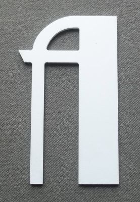 Plastbokstav PVC BETTY SORT