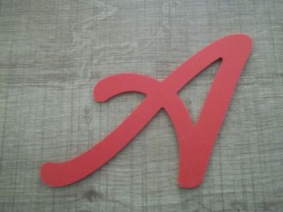 Plastbokstav PVC farge LOMBRIZ