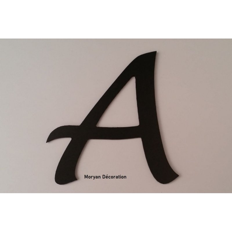 Plastbokstaver PVC svart LUCIDA HANDWRITING