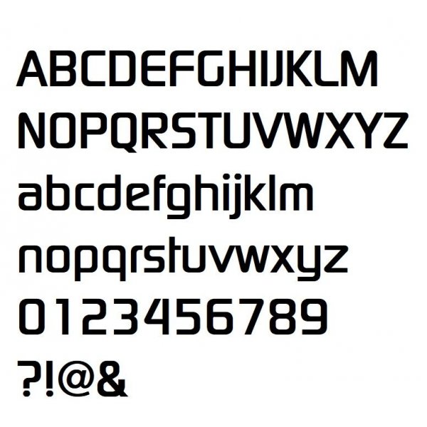 3D-relieffbokstav i sink DIGITAL SANS