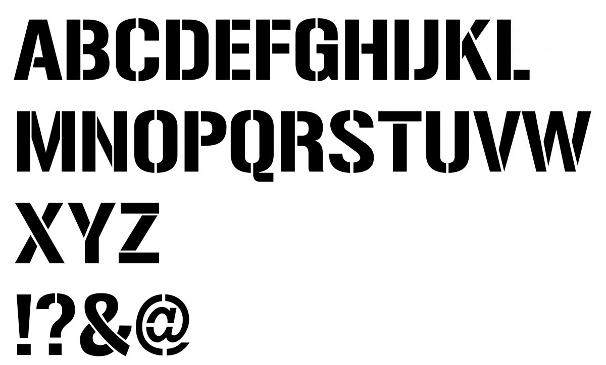 Sjablongbrev GUNPLAY REGULAR