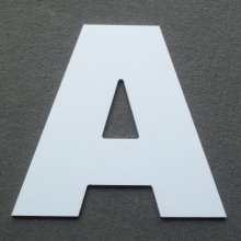 Plastbokstav PVC ARIAL SORT