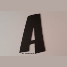 Plastbokstaver PVC svart ZOINKS