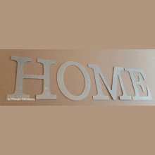 Dekorativ bokstav i sink HOME 30 cm